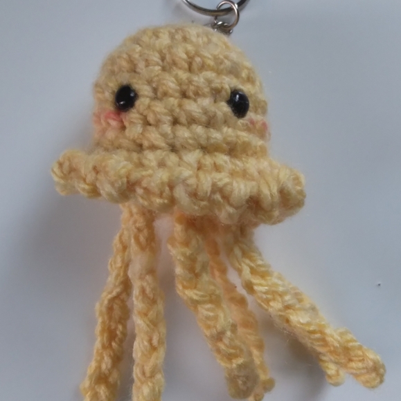Handmade cute jellyfish Keychain - Picture 1 of 3